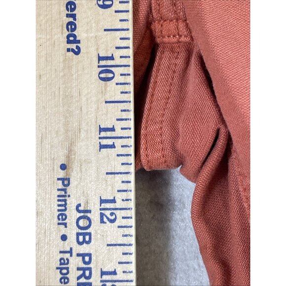 New American Eagle High Rise Straight Jeans Cargo Womens Size 6 Orange Y2K Hippi - Picture 7 of 16